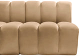 Arc Camel Velvet Modular Sofa 103Camel-S2A Meridian Furniture