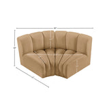 Arc Camel Velvet Modular Sofa 103Camel-S2B Meridian Furniture