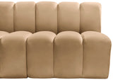 Arc Camel Velvet Modular Sofa 103Camel-S3A Meridian Furniture