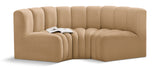 Arc Camel Velvet Modular Sofa 103Camel-S3C Meridian Furniture