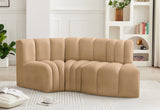 Arc Camel Velvet Modular Sofa 103Camel-S3D Meridian Furniture