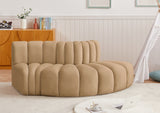 Arc Camel Velvet Modular Sofa 103Camel-S3E Meridian Furniture