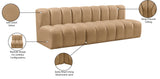 Arc Camel Velvet Modular Sofa 103Camel-S3F Meridian Furniture