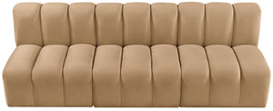 Arc Camel Velvet Modular Sofa 103Camel-S3F Meridian Furniture