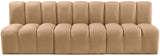 Arc Camel Velvet Modular Sofa 103Camel-S3F Meridian Furniture