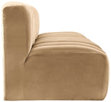 Arc Camel Velvet Modular Sofa 103Camel-S3F Meridian Furniture