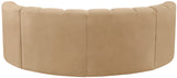 Arc Camel Velvet Modular Sofa 103Camel-S4C Meridian Furniture