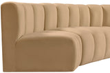 Arc Camel Velvet Modular Sofa 103Camel-S4C Meridian Furniture