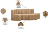 Arc Camel Velvet Modular Sofa 103Camel-S4D Meridian Furniture