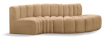 Arc Camel Velvet Modular Sofa 103Camel-S4D Meridian Furniture