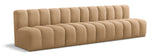 Arc Camel Velvet Modular Sofa 103Camel-S4E Meridian Furniture