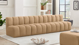 Arc Camel Velvet Modular Sofa 103Camel-S4E Meridian Furniture