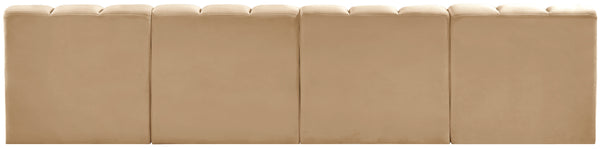Arc Camel Velvet Modular Sofa 103Camel-S4E Meridian Furniture