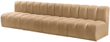 Arc Camel Velvet Modular Sofa 103Camel-S4E Meridian Furniture