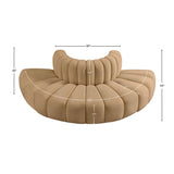 Arc Camel Velvet Modular Sofa 103Camel-S4G Meridian Furniture