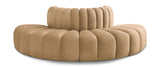 Arc Camel Velvet Modular Sofa 103Camel-S4G Meridian Furniture