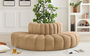 Arc Camel Velvet Modular Sofa 103Camel-S4G Meridian Furniture