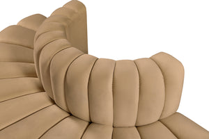 Arc Camel Velvet Modular Sofa 103Camel-S4G Meridian Furniture