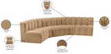 Arc Camel Velvet Modular Sofa 103Camel-S5A Meridian Furniture