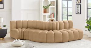 Arc Camel Velvet Modular Sofa 103Camel-S5B Meridian Furniture