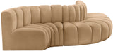 Arc Camel Velvet Modular Sofa 103Camel-S5B Meridian Furniture