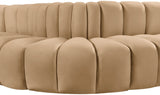 Arc Camel Velvet Modular Sofa 103Camel-S5B Meridian Furniture