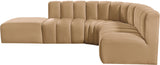 Arc Camel Velvet Modular Sofa 103Camel-S5C Meridian Furniture