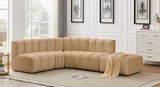 Arc Camel Velvet Modular Sofa 103Camel-S5C Meridian Furniture