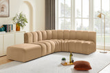 Arc Camel Velvet Modular Sofa 103Camel-S5C Meridian Furniture