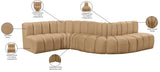 Arc Camel Velvet Modular Sofa 103Camel-S6A Meridian Furniture