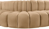 Arc Camel Velvet Modular Sofa 103Camel-S6A Meridian Furniture