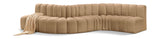 Arc Camel Velvet Modular Sofa 103Camel-S6A Meridian Furniture