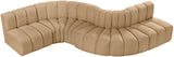 Arc Camel Velvet Modular Sofa 103Camel-S6A Meridian Furniture