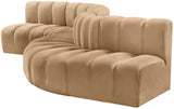 Arc Camel Velvet Modular Sofa 103Camel-S6A Meridian Furniture