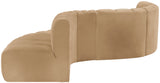 Arc Camel Velvet Modular Sofa 103Camel-S6A Meridian Furniture