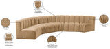 Arc Camel Velvet Modular Sofa 103Camel-S6B Meridian Furniture