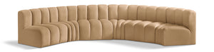 Arc Camel Velvet Modular Sofa 103Camel-S6B Meridian Furniture
