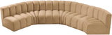 Arc Camel Velvet Modular Sofa 103Camel-S6B Meridian Furniture