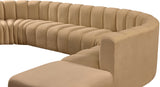 Arc Camel Velvet Modular Sofa 103Camel-S6C Meridian Furniture