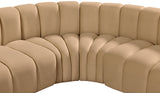 Arc Camel Velvet Modular Sofa 103Camel-S6C Meridian Furniture