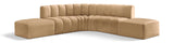 Arc Camel Velvet Modular Sofa 103Camel-S6C Meridian Furniture