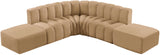 Arc Camel Velvet Modular Sofa 103Camel-S6C Meridian Furniture