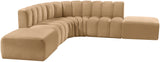 Arc Camel Velvet Modular Sofa 103Camel-S6C Meridian Furniture