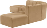 Arc Camel Velvet Modular Sofa 103Camel-S6C Meridian Furniture