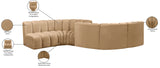 Arc Camel Velvet Modular Sofa 103Camel-S6D Meridian Furniture