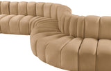 Arc Camel Velvet Modular Sofa 103Camel-S6D Meridian Furniture