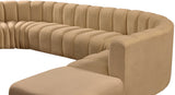 Arc Camel Velvet Modular Sofa 103Camel-S7A Meridian Furniture