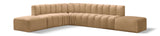 Arc Camel Velvet Modular Sofa 103Camel-S7A Meridian Furniture