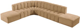 Arc Camel Velvet Modular Sofa 103Camel-S7A Meridian Furniture