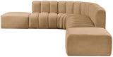 Arc Camel Velvet Modular Sofa 103Camel-S7A Meridian Furniture